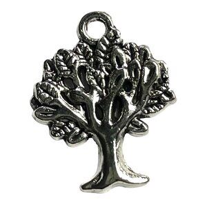Tree of Life Pendant Silver Tone Charm Bracelet Necklace B Jewelry Craft Dangle